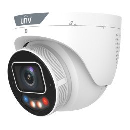 Uniview IPC3638SE-ADZKMC-WP-I1 4K UHD IP Dome Security Camera with IR and White Light Illumination