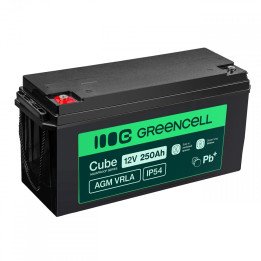 Green Cell AGM12V250AH-J 12V 250Ah AGM baterija IP54