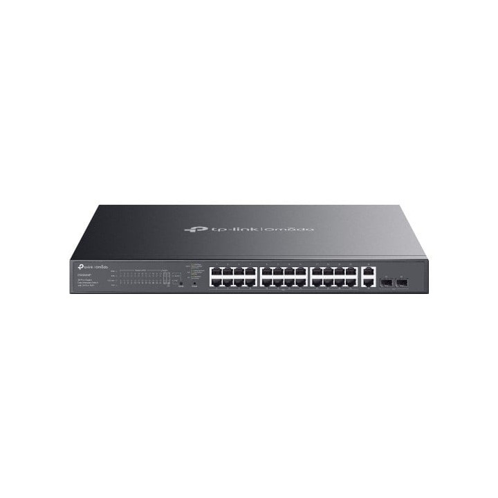 TP-Link ES228GMP valdomas PoE+ jungiklis 24 prievadai Gigabit