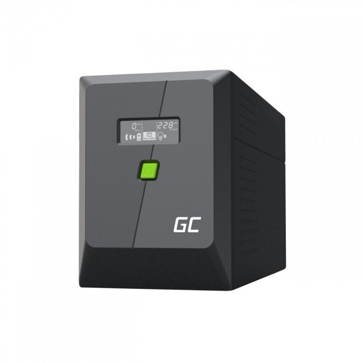 Green Cell UPSLM1200 UPS 2000VA 1200W Emergency Power Supply with LCD Display