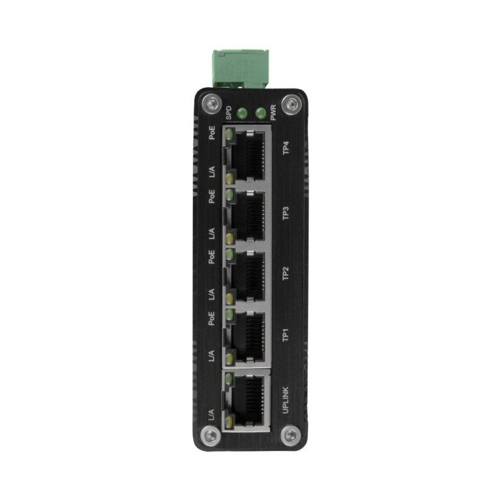 BCS BCS-ISP04G01G 4-Port Industrial PoE Switch DIN Rail 120W