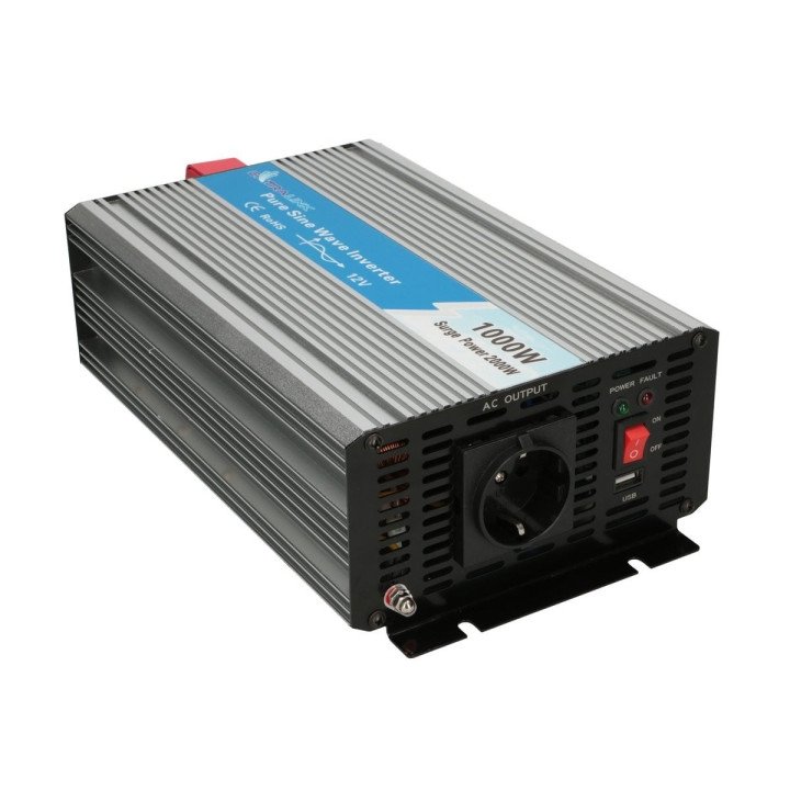 Extralink EX.18143 1000W puhas siniaalto invertteri 12V-230V
