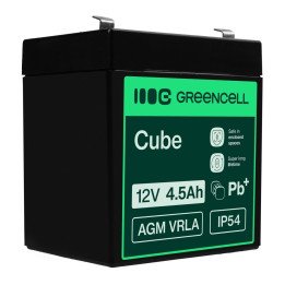 Green Cell AGM44 VRLA 12V 4.5Ah Maintenance-Free Battery for UPS