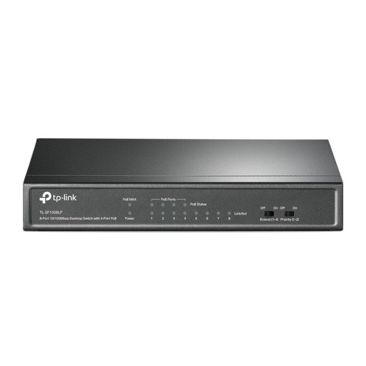 TP-Link TL-SF1008LP 8-Port 10/100 Mbps Desktop Switch with 4-Port PoE