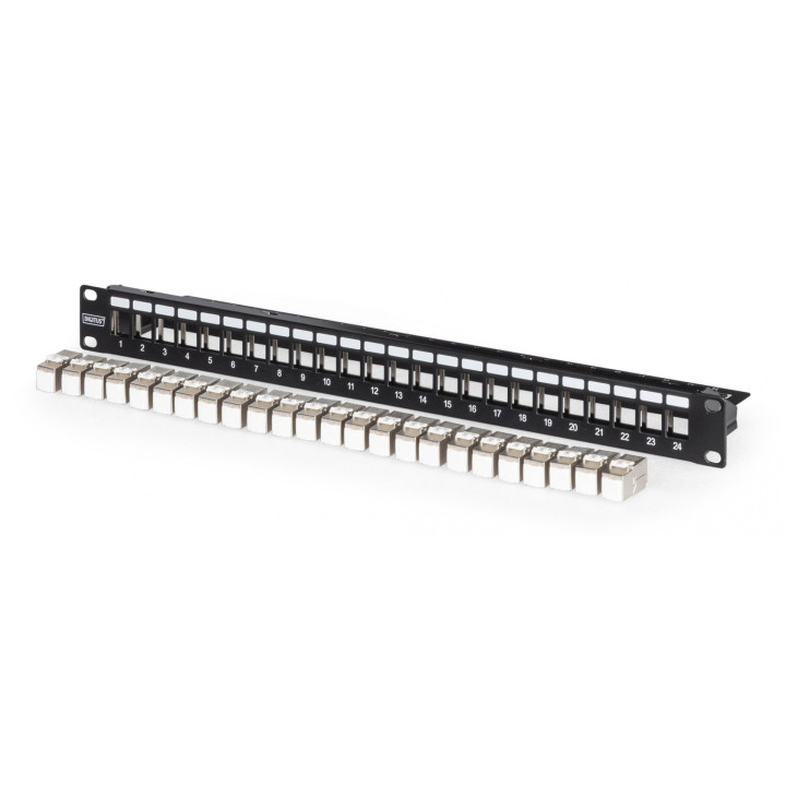 DIGITUS DN-91411-24 24 prievadų modulinis pataisų skydelis (įdėtas 24x DN-93615)