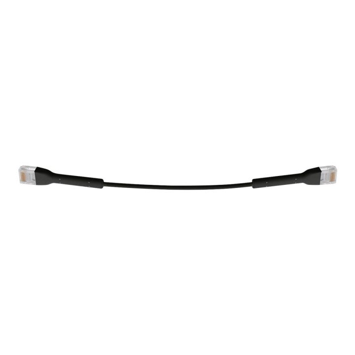 Кабель патч Ethernet Ubiquiti UC-PATCH-RJ45-BK UniFi, 0.22 м, Cat6, черный