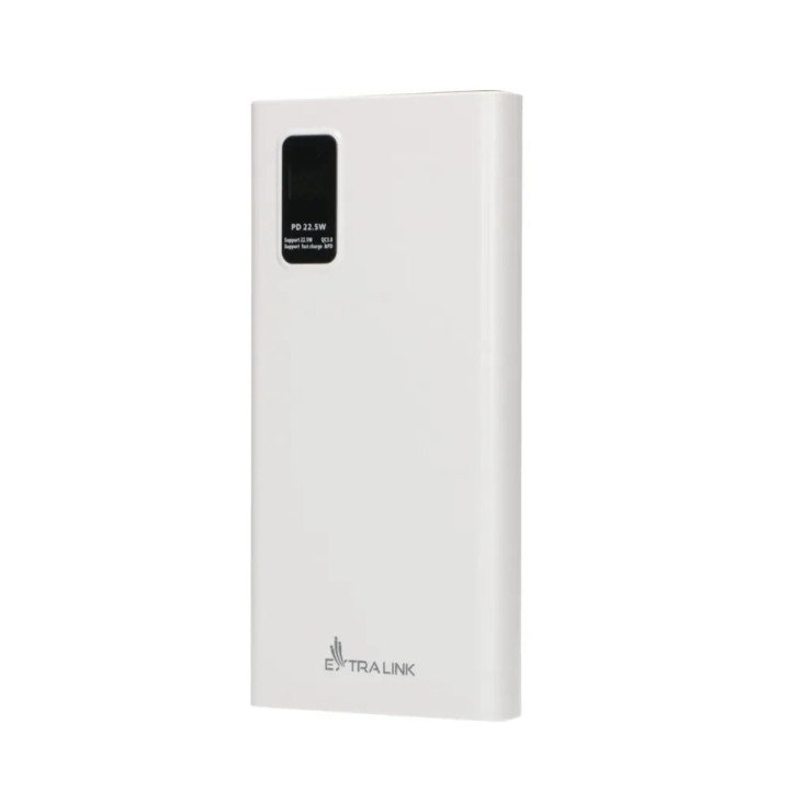 Extralink EPB-067W 10000mAh Power Bank Valkoinen