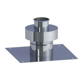 Jeremias TN0625C060 Vertical Termination with Roof Plate Ø 60/100 mm