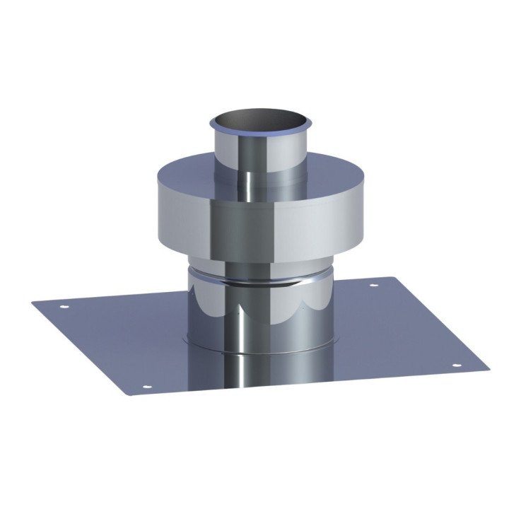 Jeremias TN0625C060 Vertical Termination with Roof Plate Ø 60/100 mm
