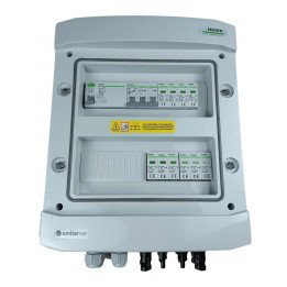 EMITER EM-1102N_DCAC DCAC Switchgear IP65, SPD DC 1000V Type 2, 2x PV String, 2x MPPT, SPD AC Type 2, 10A 3-Phase, RCD Type A 40