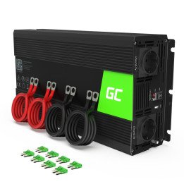 Green Cell Power Inverter INV15 12V to 230V 3000W/6000W Pure Sine Wave