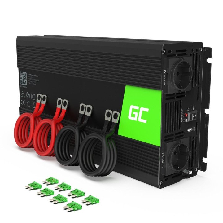 Green Cell INV10 2000W Tehomuunnin 12V to 230V