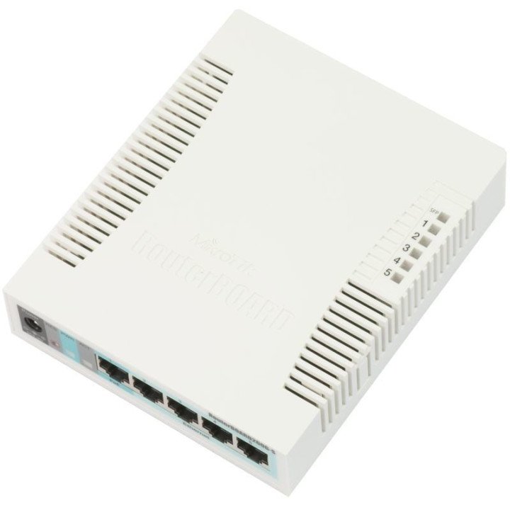 MikroTik CSS106-5G-1S 5-porttinen Gigabit PoE-kytkin