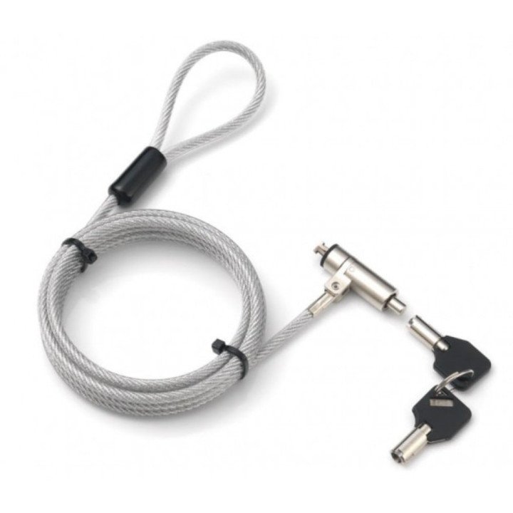 Techly IQ-LOK-13-KT Wedge-Lock Laptop Security Cable with Key 1.8m