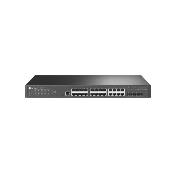 TP-Link TL-SG3428X-UPS 24 prievadų Gigabit jungiklis su UPS