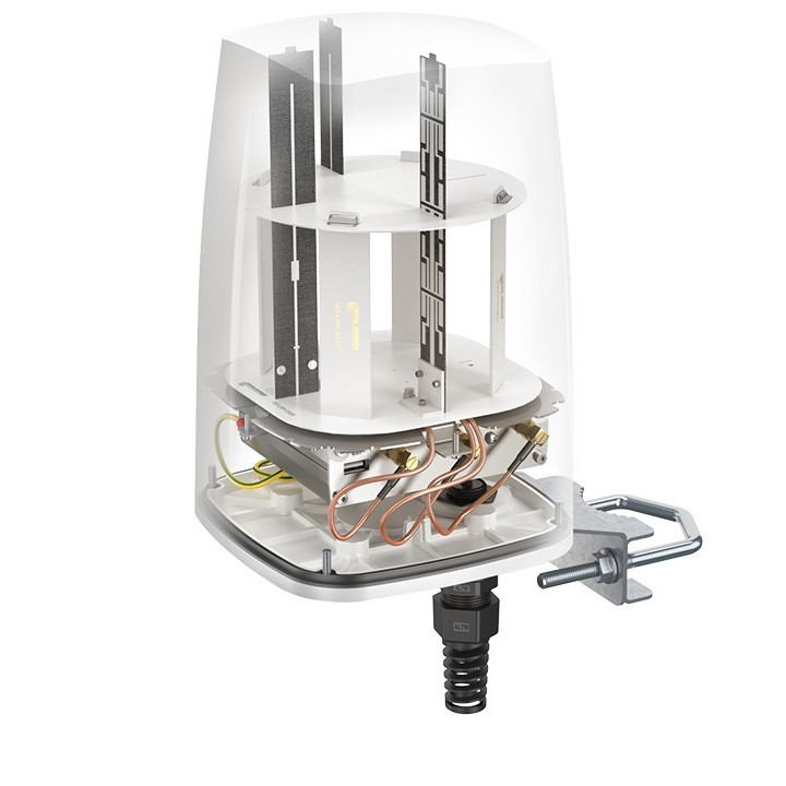 QuWireless AX10S daudzvirzienu antena 7 dBi pastiprinājums 2,4-6 GHz PoE