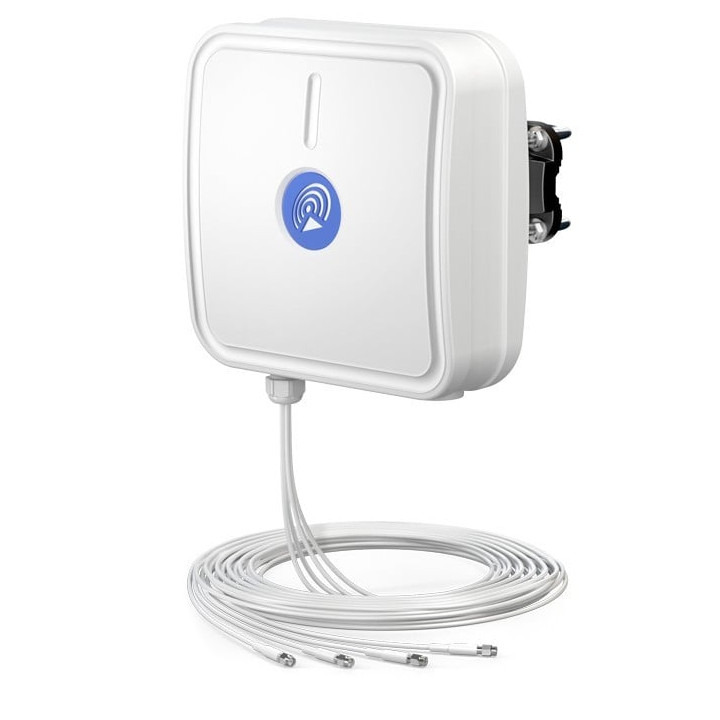 QuWireless APLM4-1 LTE MIMO 4x4 kryptinė antena 10m