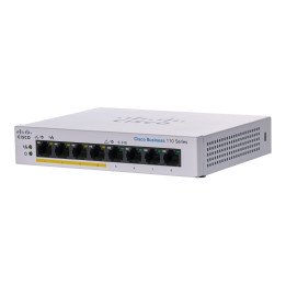 Cisco CBS110-8PP-D-EU Unmanaged 8-Port GE PoE Switch (4 PoE, 32W Budget)