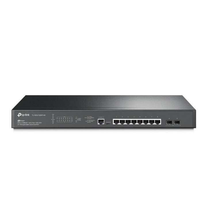 TP-Link TL-SG3210XHP-M2 JetStream 8-Port 2.5G PoE+ and 2-Port 10G SFP+ L2+ Managed Switch