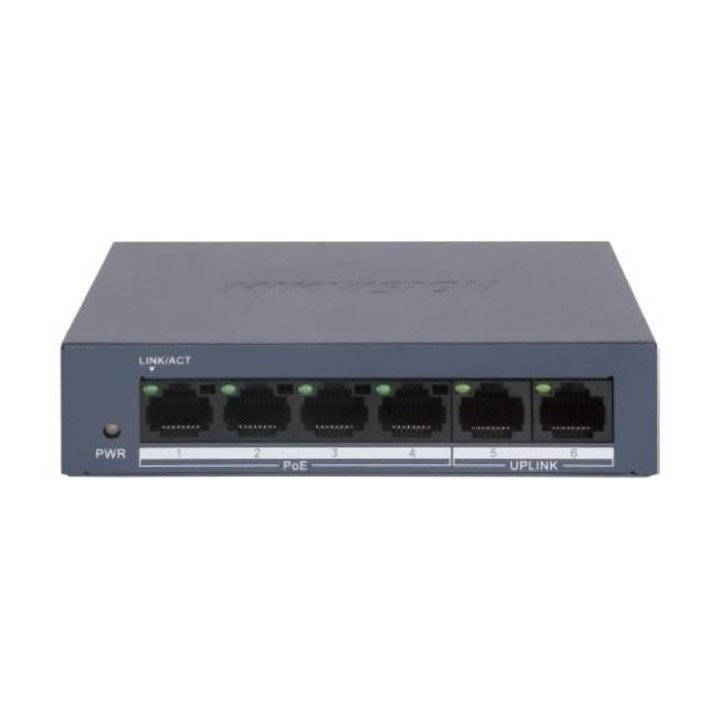 Hikvision DS-XS0106-P Unmanaged PoE Switch 4+2