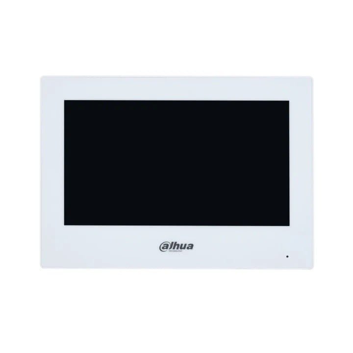Dahua VTH2621GW-WP 7" IP Touchscreen Monitor, 1024x600, Wi-Fi, PoE, Alarm Integration, White