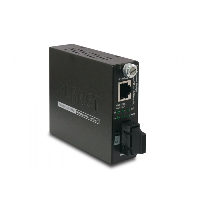 PLANET FST-802 10/100Base-TX - 100Base-FX (SC) Smart Media Converter