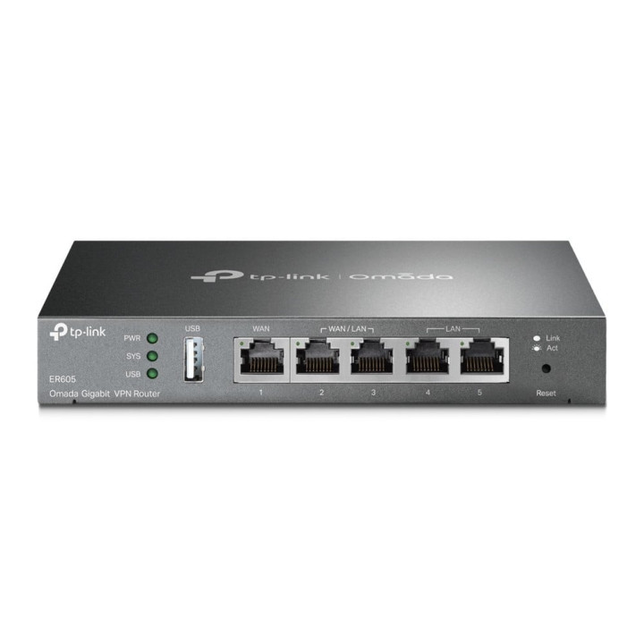 TP-LINK SafeStream ER605 Gigabitu VPN maršrutētājs