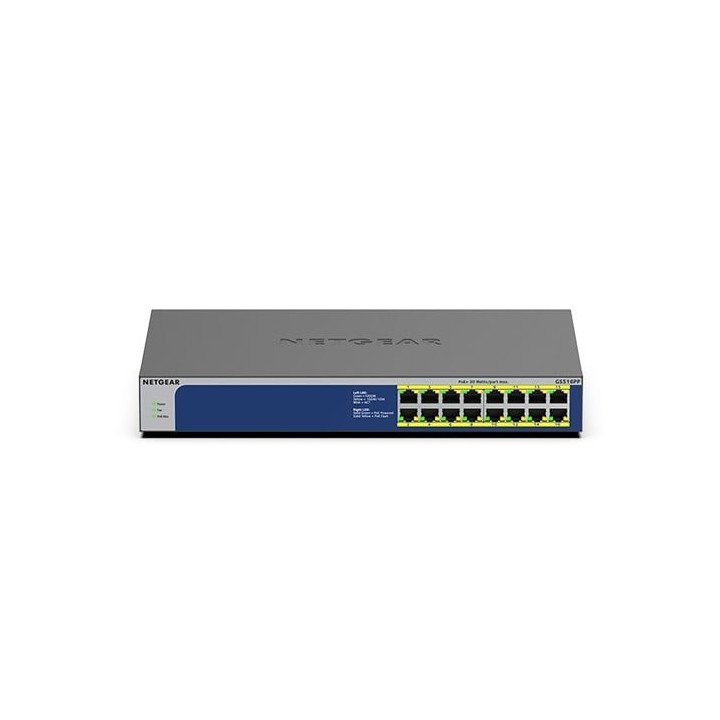 Netgear GS516PP-100EUS 16-Port Gigabit Unmanaged PoE+ Switch