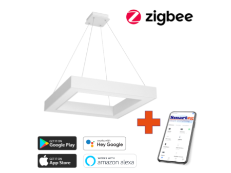 Viedā šūnu lampa 80x80cm 60W balta Zigbee