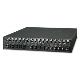 Шасси конвертера PLANET MC-1610MR, 19-inch, 16-Slot SNMP Managed Media Converter Chassis (AC Power)