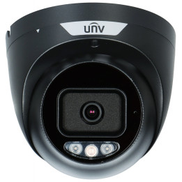 Uniview IPC3638SS-ADF28KMC-I1-BLACK 4K UHD IP Security Camera with IR and White Light LED
