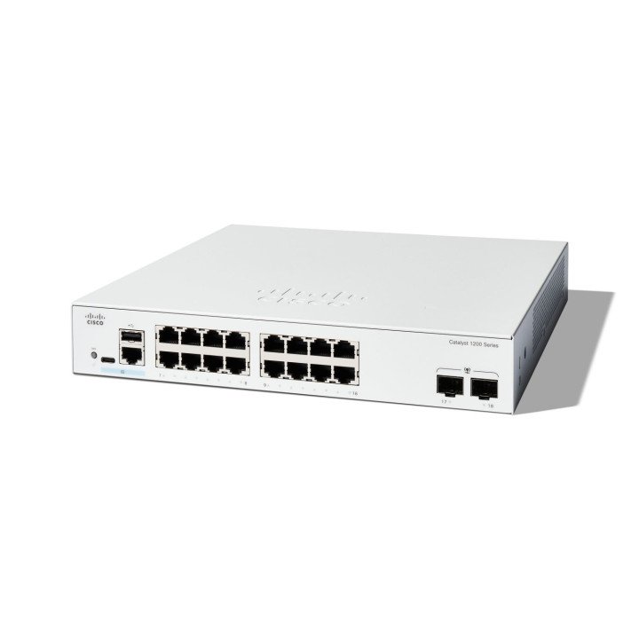 Cisco Catalyst 1200 16-port Gigabit Managed Switch with 2x1G SFP
