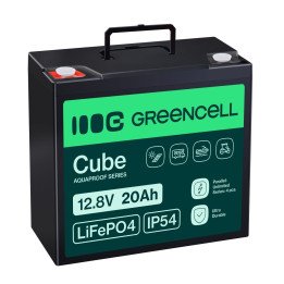Green Cell LFPGC12V20AH LiFePO4 Battery 12.8V 20Ah 256Wh