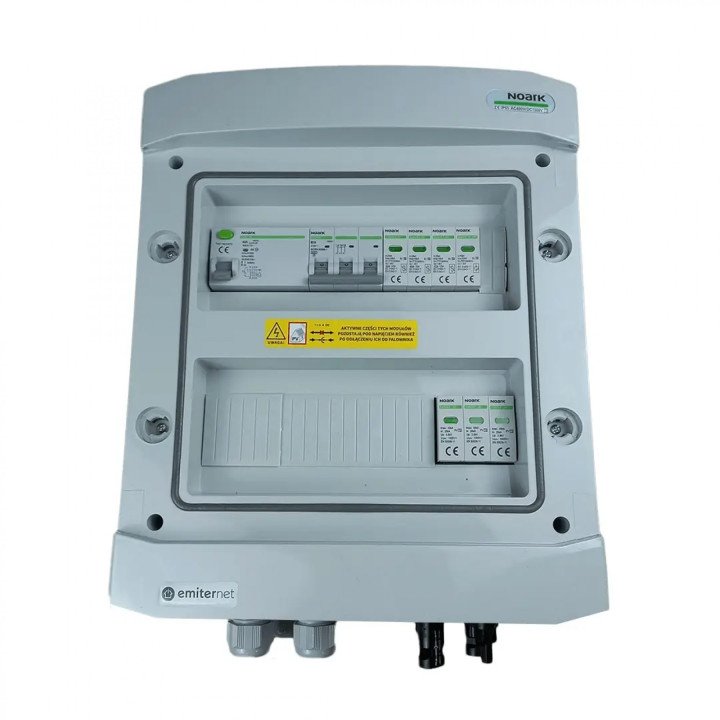 EMITER EM-714N_DCAC Combined AC/DC Surge Protective Device IP65 Type 2, 10A, 300mA RCD