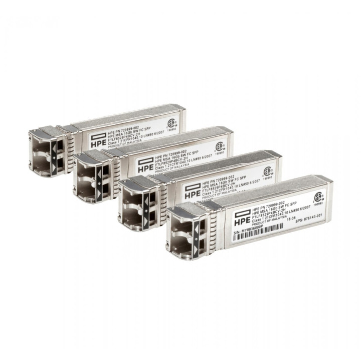 HPE MSA 16Gb Short Wave Fibre Channel SFP+ 4-Pack Transceiver