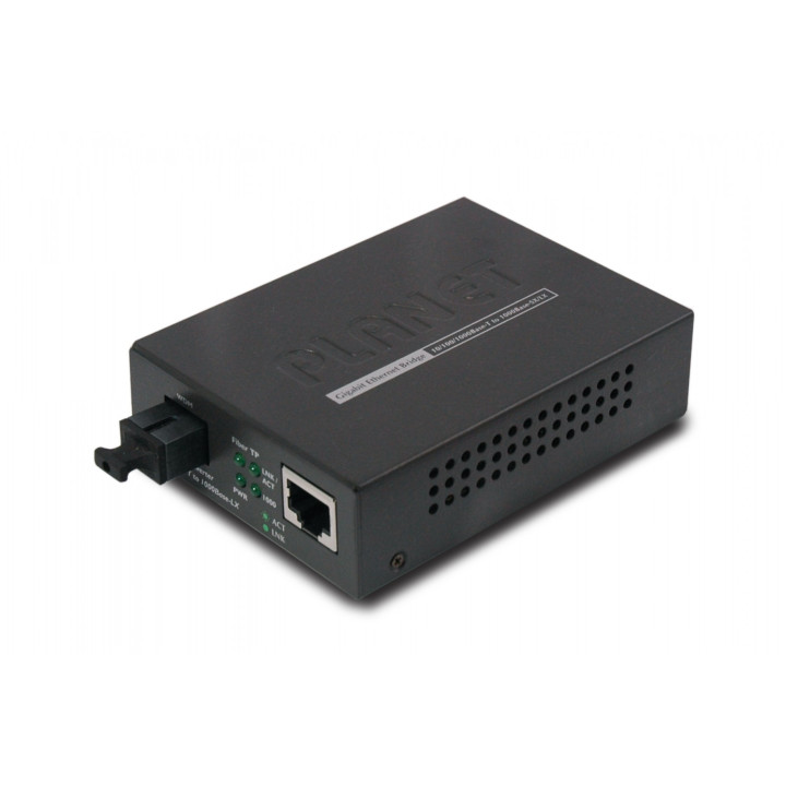 Planet GT-806B15 Двунаправленный волоконно-оптический преобразователь 10/100/1000Base-T в WDM - 1550 нм - 20 км