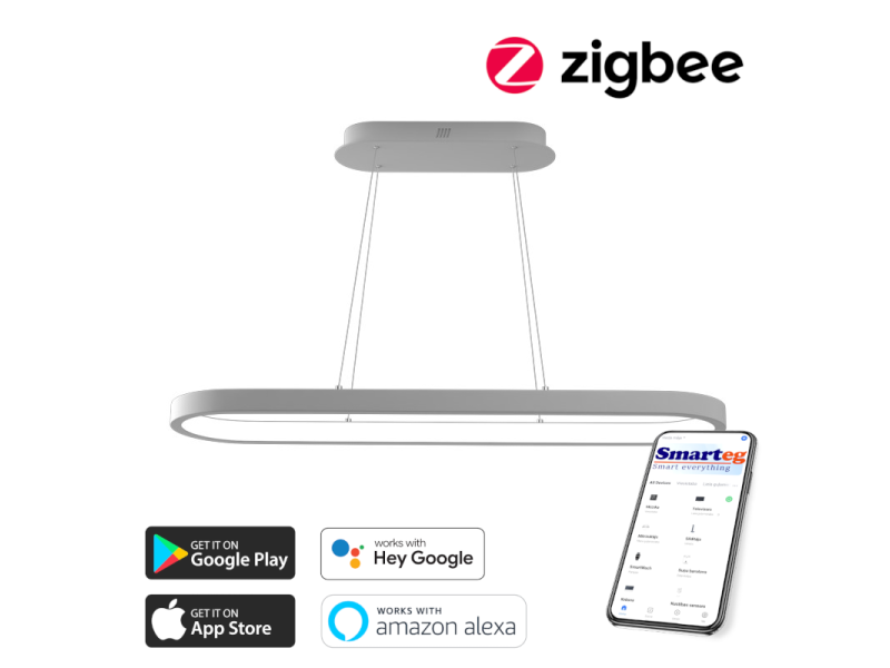 Viedā šūnu lampa 120x30cm, 66W balts Zigbee