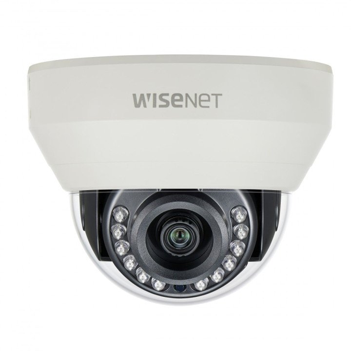 Hanwha Vision HCD-7020RA 4MP Dome Security Camera, Indoor, 2.8mm Lens