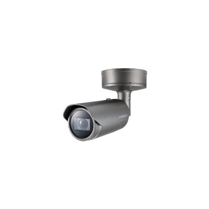 Hanwha Vision XNO-9082R 8MP 4K Bullet IP Security Camera, Indoor/Outdoor, Grey