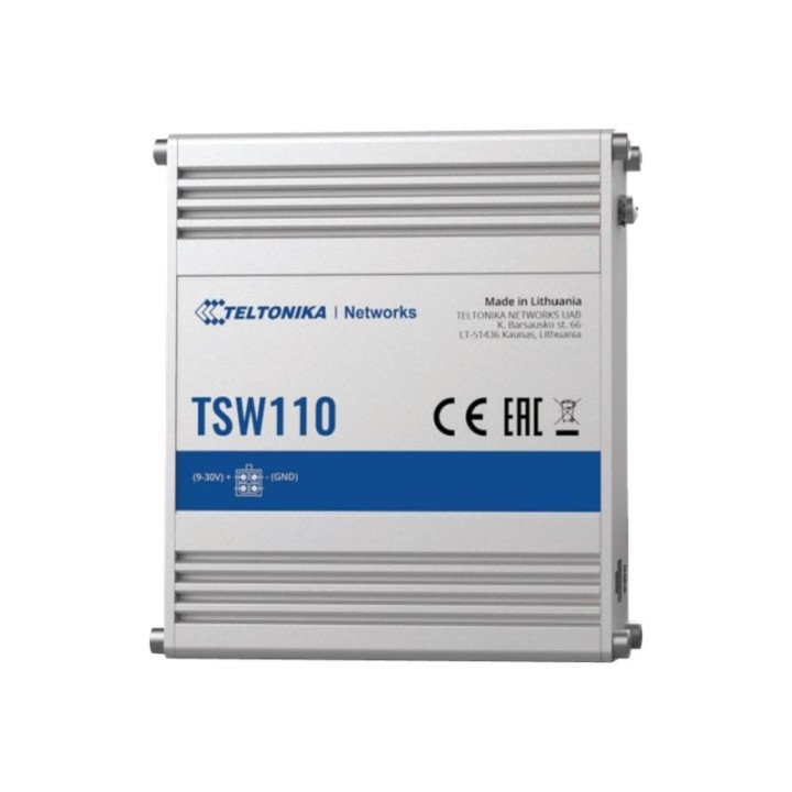 Teltonika TSW110 Industrial Unmanaged Passive PoE Switch