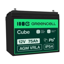 Green Cell AGM25 VRLA 12V 75Ah Maintenance-Free Battery