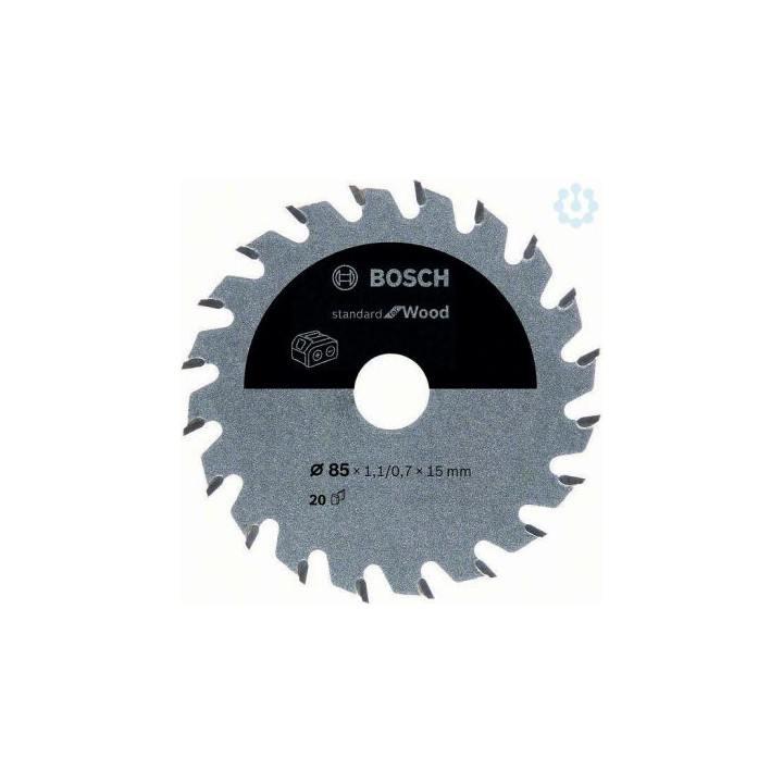 BOSCH 2608837666 Standarta koka ripzāģa asmens 85x15x1.1/0.7mm 20T