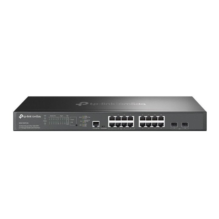 TP-Link SG3218XP-M2 Omada 16-Port 2.5GBASE-T and 2-Port 10GE SFP+ L2+ Managed PoE+ Switch