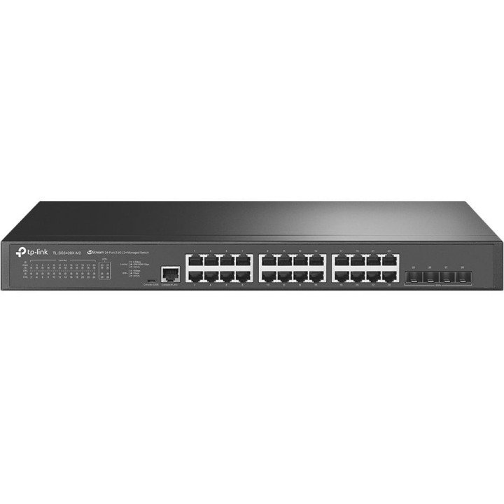 TP-Link TL-SG3428X-M2 JetStream 24-Port 2.5GBASE-T L2+ Managed Switch with 4 10GE SFP+ Slots