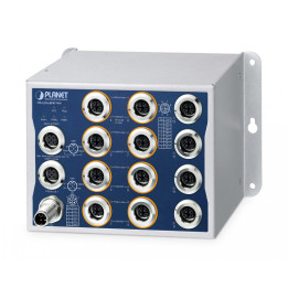 PLANET ITS-5216-8P4T-WV Industrial L2+ Managed Ethernet Switch, 8x PoE+ M12 + 4x M12, IP50