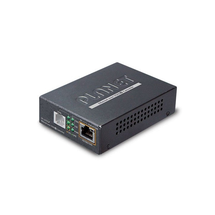 PLANET VC-231GP 1-Port Gigabit PoE+ to VDSL2 Converter with G.vector