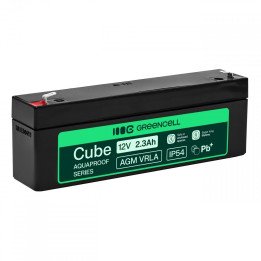 Green Cell AGM12V2-3AH-H AGM VRLA 12V 2.5Ah Maintenance-Free Battery