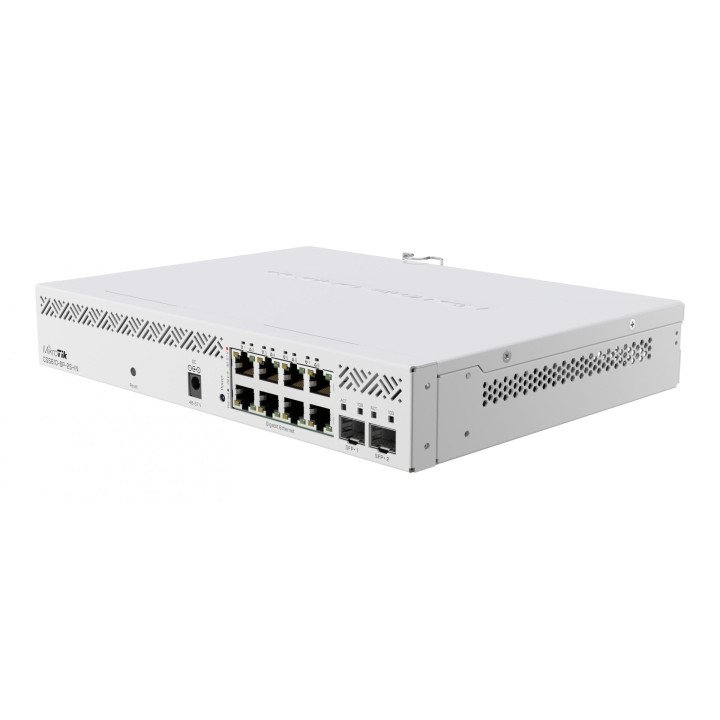 MikroTik CSS610-8P-2S+IN Managed Gigabit PoE Switch, 8 PoE Ports + 2 SFP+