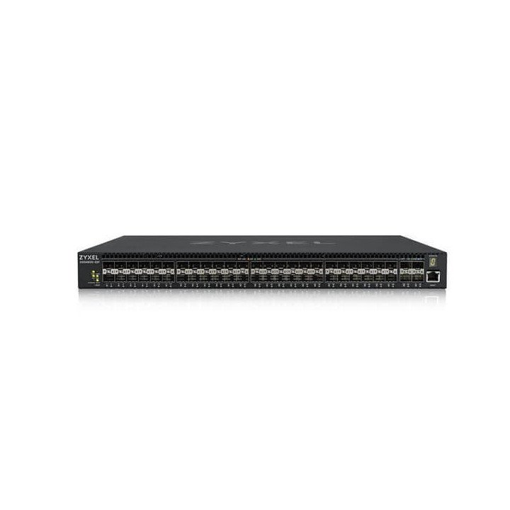 ZyXEL XGS4600-52F-ZZ0101F L3 Managed Switch, 48 Port Gigabit SFP, 4 Dual Personality and 4x 10G SFP+, Dual PSU