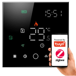Tuya Zigbee Thermostat for Boiler, Black, PS Series
